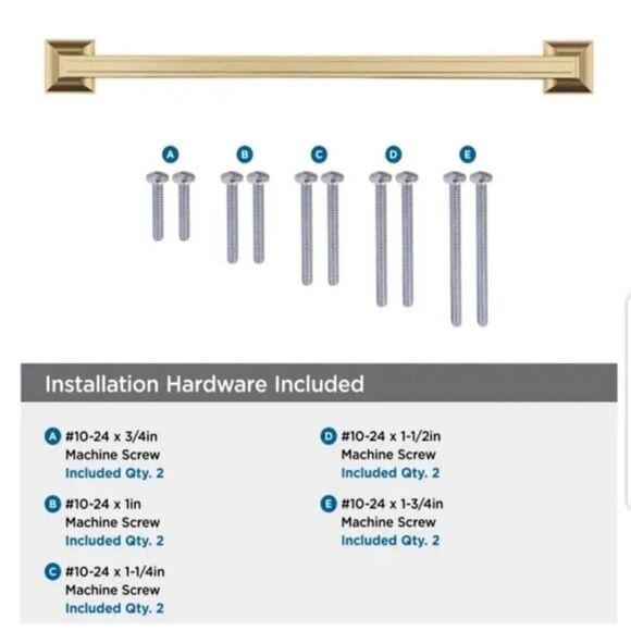 Amerock BP53532CZ Cabinet Drawer Pull Hardware Champagne Bronze Decor 12” CC NIB - Picture 4 of 8